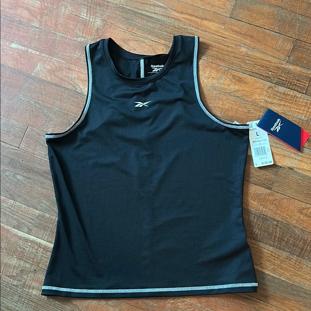 Reebok Black Mesh Tank Top